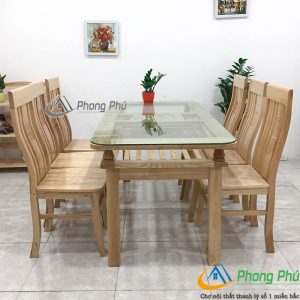 Bàn ăn gỗ sồi BNAS6