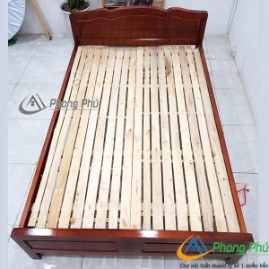 Giường gỗ keo 1m2 Gk01