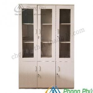 Tủ gỗ tài liệu 3 buồng TL02
