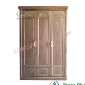 Tủ quần áo gỗ sồi 3 buồng TQA3S