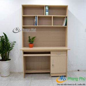 Bàn làm việc 1m2 giá sách BLVGS
